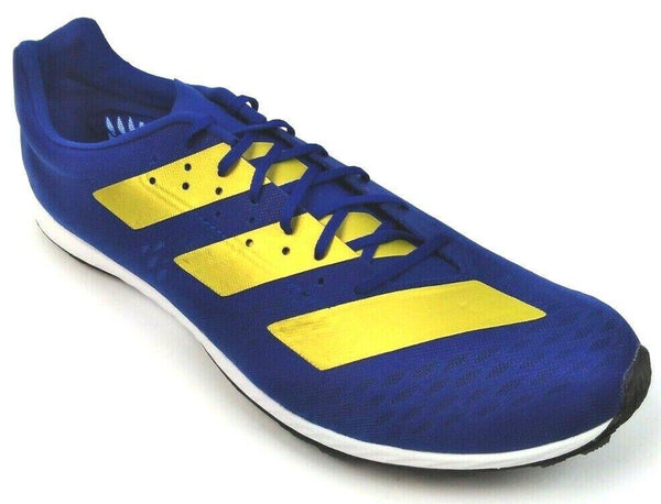 Adidas Men's Cross Country Track and Field Running Shoes Adizero Blue Yellow