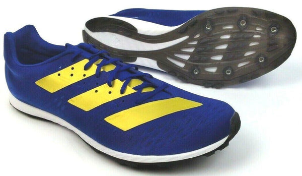 Adidas Men's Cross Country Track and Field Running Shoes Adizero Blue Yellow