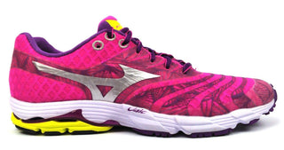 Mizuno Women's Running Shoe Lightweight Lace-up Wave Sayonara Pink Silver Purple