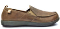 Spenco Men's Shoes Siesta Leather Slip On Slide Taupe Oiled Full Grain