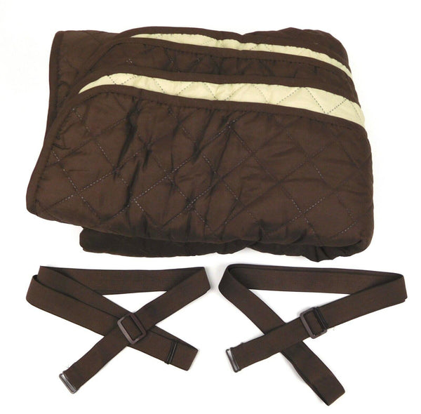 Reversible Sofa Cover 70" Furniture Protector Rose Home Fashion Chocolate Beige