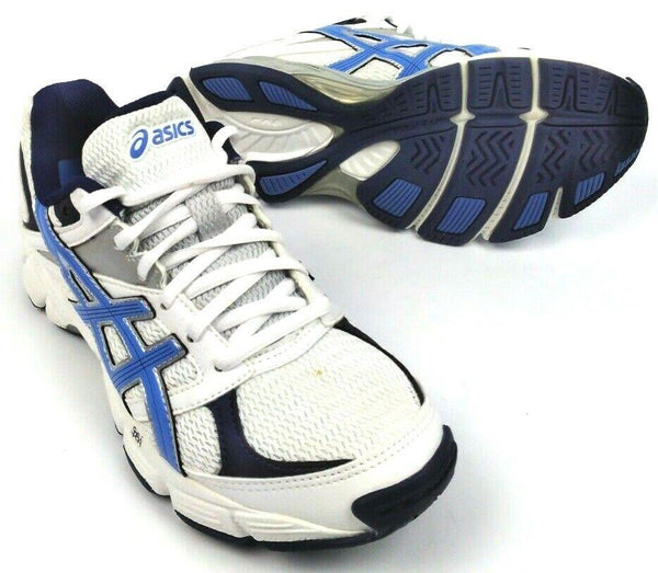 Asics Women's Training Shoes GEL-190TR Lace Up Lightweight White Navy Blue New