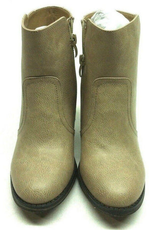 Room of Fashion Luxe 01 Women's Fashion Ankle Boots Beige Size 5.5