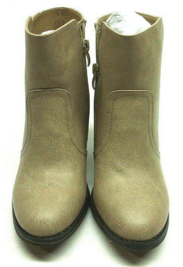 Room of Fashion Luxe 01 Women's Fashion Ankle Boots Beige Size 5.5
