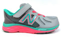 New Balance Toddler Running Shoes Lightweight Comfort Sneakers Grey Size 2 XW