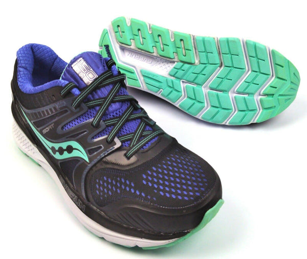 Saucony Women's Running Shoes Redeemer ISO 2 Everun Mesh Upper Black Aqua Violet