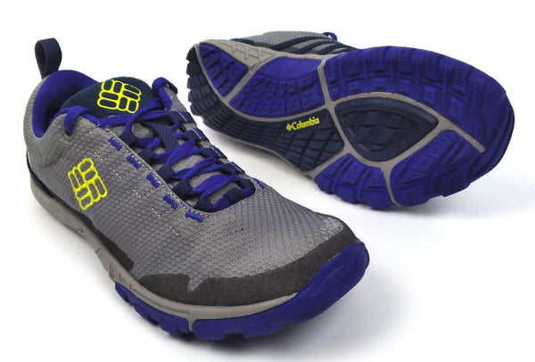 Columbia Men's Hiking Shoes Flightfoot Trail Chartreuse Grey Size 7