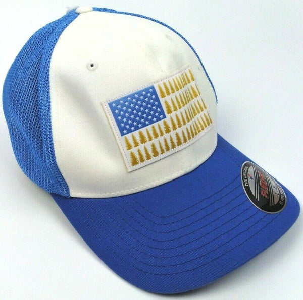 Columbia Mesh Tree Flag Ball Unisex Cap Blue White - Size large / X-Large