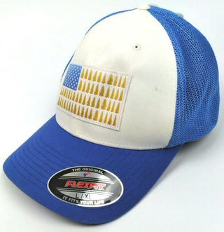Columbia Mesh Tree Flag Ball Unisex Cap Blue White - Size large / X-Large