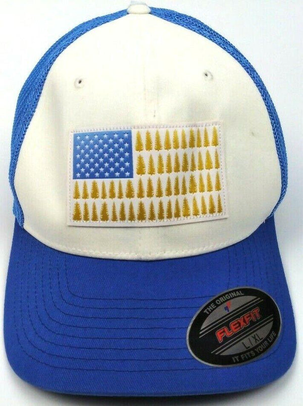 Columbia Mesh Tree Flag Ball Unisex Cap Blue White - Size large / X-Large
