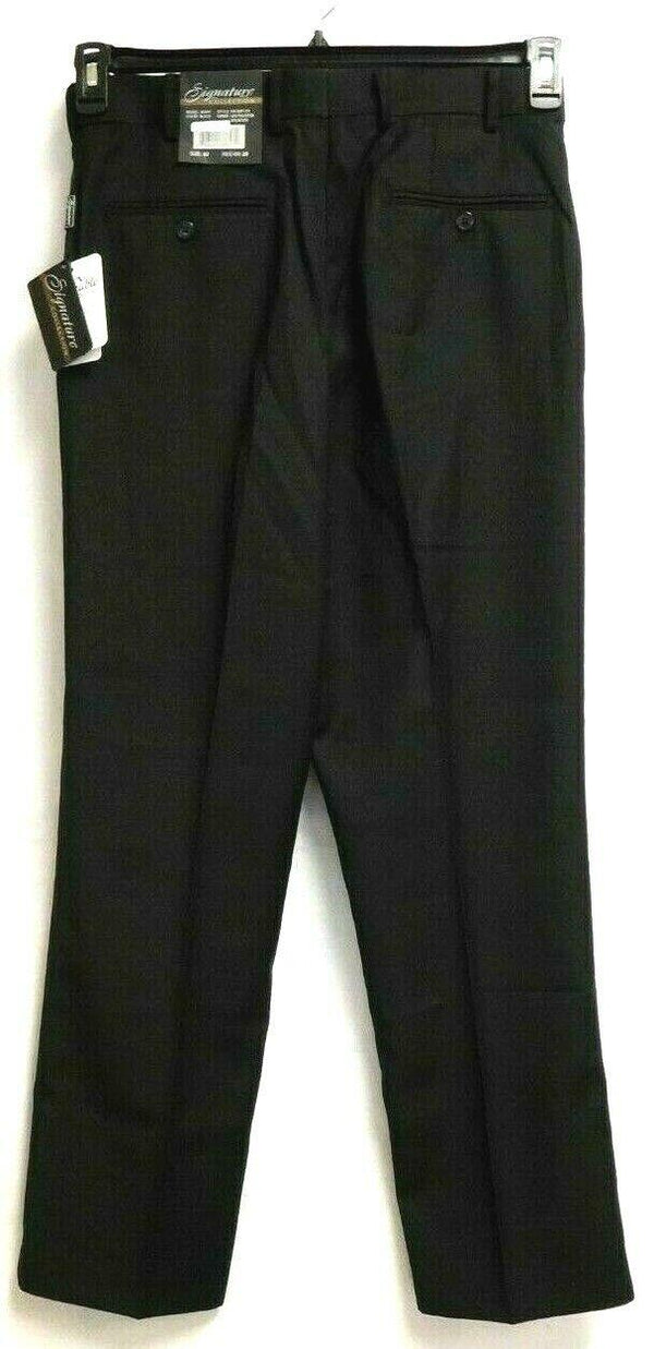 Signature Collection Men's Dress Pants Straight Fit Hidden Expandable Waistband