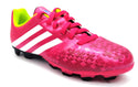 Adidas Big Kids Soccer Cleats Predito LZ TRX FG J Lace Up Pink White New in Box