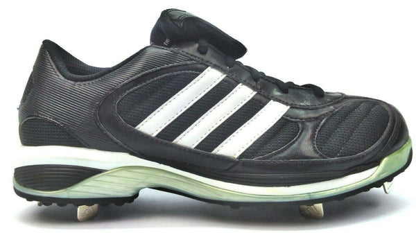 Adidas Boy's Baseball Cleats Excel IC PRO Low Black White Silver New in Box