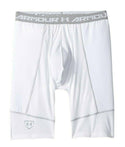 Under Armour Big Kids Boys Solid with Logo White & Grey Baseball Shorts X-Small