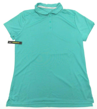 Nike Women's Golf Polo Shirt Dry Short 3 Button Short Sleeve Cabana Large New