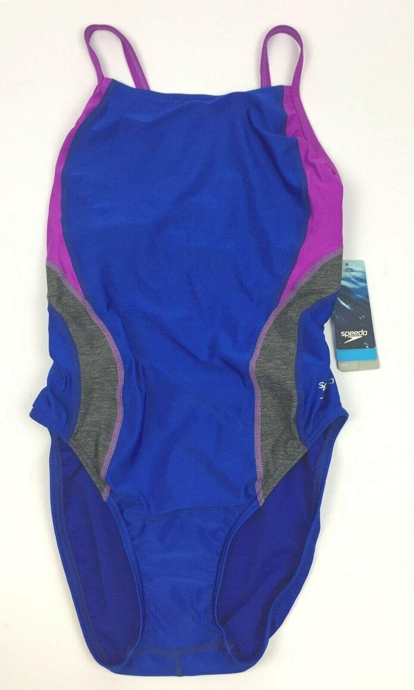 Speedo Women's Swimsuit One Piece Relaunch Splice Flyback ProLT Swimwear