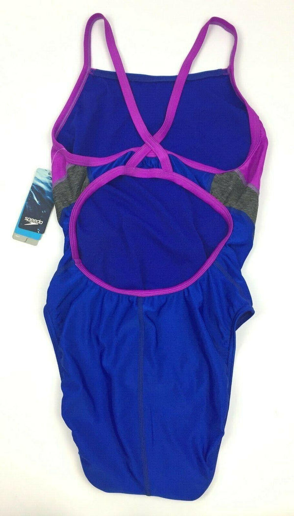 Speedo Women's Swimsuit One Piece Relaunch Splice Flyback ProLT Swimwear