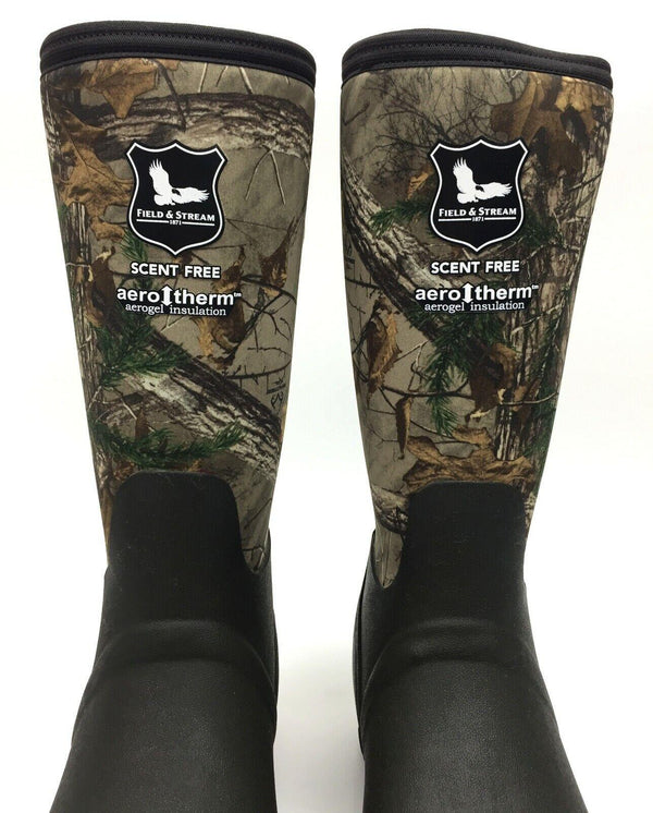 Field & Stream Men's Tracker Boots 7mm Neoprene Rutland Camo Black Size 6 New