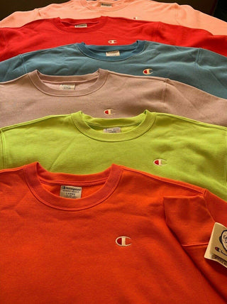 Lot of 50 Champion Life Women's Crop Top Cut Off Crew Reverse Weave Sweatshirt