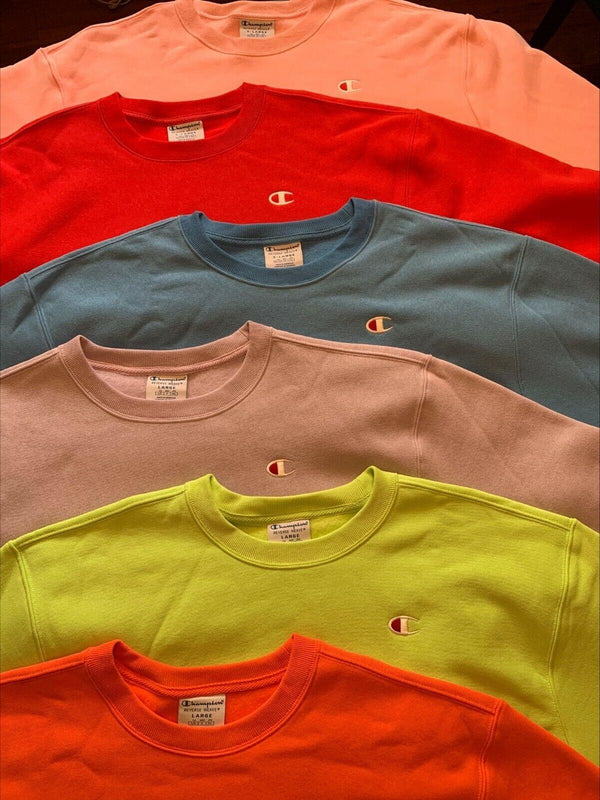 Lot of 50 Champion Life Women's Crop Top Cut Off Crew Reverse Weave Sweatshirt