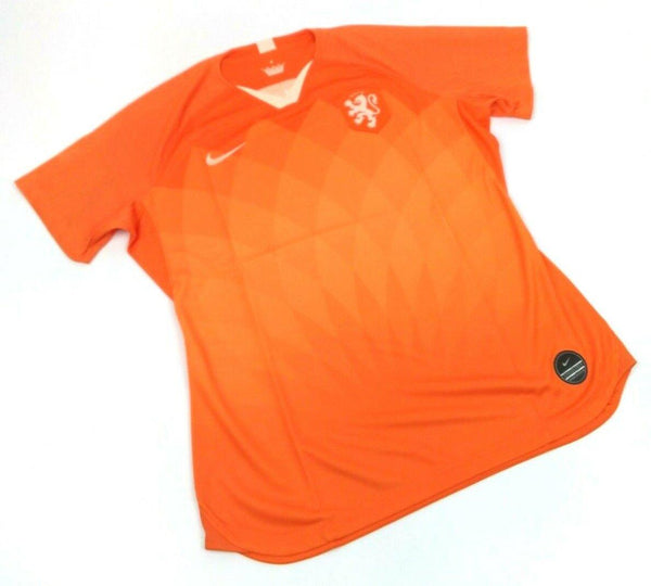 Netherlands Women's Home Jersey Nike Short Sleeve Orange XL