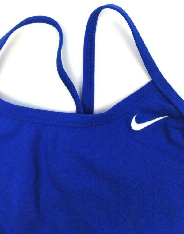 Nike Women's Swimsuit Poly Core Solid Cut-Out Tank One Piece