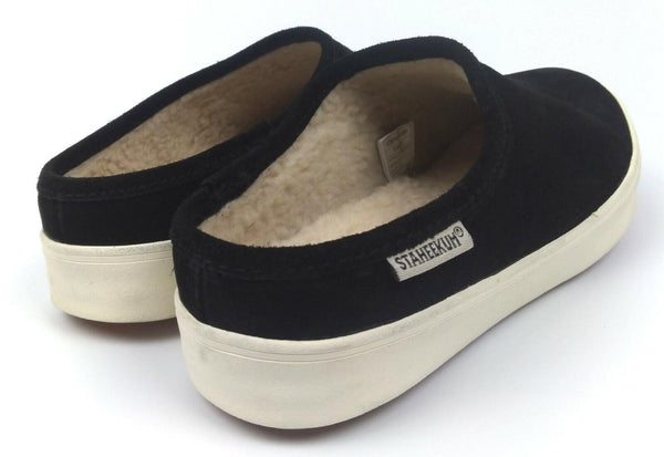 Staheekum Women's Plush Lining Indoor Outdoor Cami Mule Black Size 6