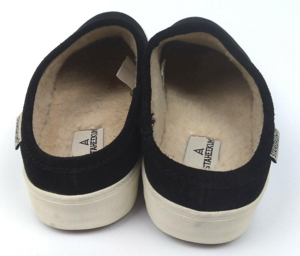 Staheekum Women's Plush Lining Indoor Outdoor Cami Mule Black Size 6