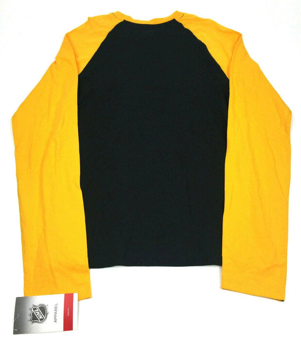 Youth Hockey Jersey NHL Pittsburgh Penguins Long-sleeved Yellow Black XL - 18/20