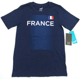 Outerstuff Boy's T-Shirt France One Team Short Sleeve Youth Navy Large - New