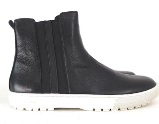 Women's Ankle Boots J Slides Charley Leather Pull On Bootie Black White Size 10M