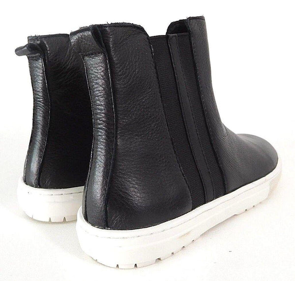 Women's Ankle Boots J Slides Charley Leather Pull On Bootie Black White Size 10M