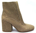 Lucky Brand Women's Boots High Ankle Rainns Block Heel Feather Grey 8.5M New