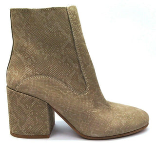 Lucky Brand Women's Boots High Ankle Rainns Block Heel Feather Grey 8.5M New