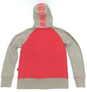 Men's Winter Hoodie Warm Full Zip Jumper Gongshow Going the Distance Red Grey