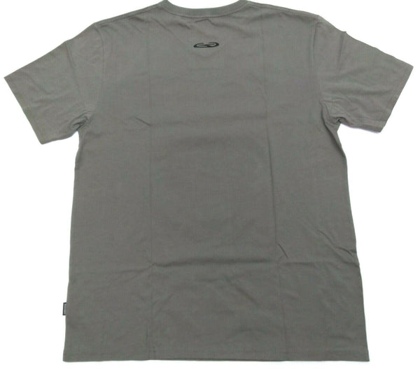 Gongshow Men's T-Shirt Puck Crest V-Neck Short Sleeved Grey Size X-Large