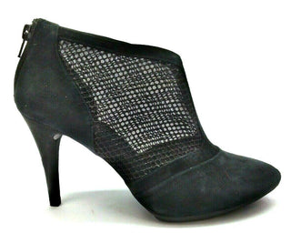 Alfani Sage Women's Closed Toe Mesh Block Wedge Zipped Sandals Black Size 8.5