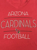 NFL Team Women's T-Shirt  Apparel Arizona V-Neck Cardinal Graphic Red Medium