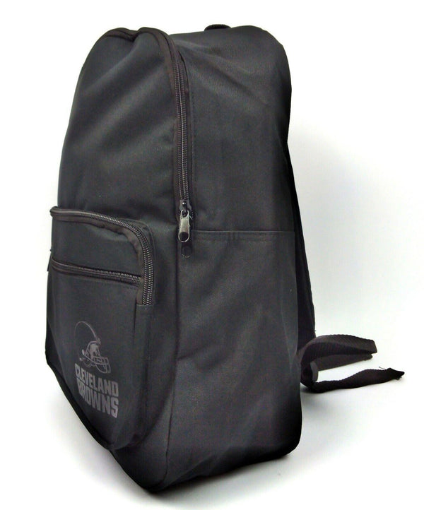 Cleveland Browns FOCO All Day Backpack with Wide Comfortable Straps Solid Black