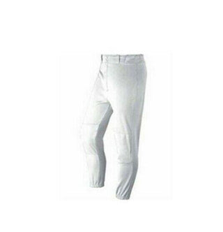Wilson Youths' Baseball Pants Poly Warp Knit zipper with 2 Snap Closure - White