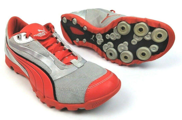 Puma Men's Cross Country Shoes Cortland II XC Spike Paprika Silver US Size 7 New