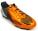 Adidas Performance Boy's Soccer Shoes Predito Lace-Up Black Orange Size 4