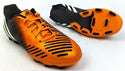 Adidas Performance Boy's Soccer Shoes Predito Lace-Up Black Orange Size 4