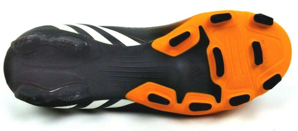 Adidas Performance Boy's Soccer Shoes Predito Lace-Up Black Orange Size 4