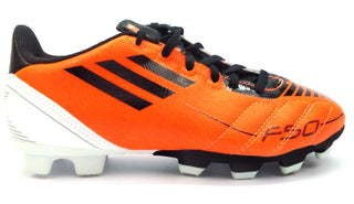 Adidas Big Kids Soccer Cleats Shoes Lace Up F5 TRX FG J Orange Black White New