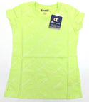 Champion Girl's Script Print Short Sleeve T-Shirt Chilled Mint Green