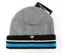 Winter Beanie UFC MMA Cage Fight Tapout Cuffed Striped Toque Grey One Size