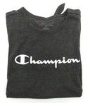 Champion Girls' T-Shirt Short Sleeve Tee Tie Front Granite Heather Size X-Small