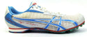 Asics Girl's Track and Field Running Shoes Hyper Rocket 5 White Blue Size 9.5