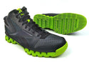 Reebok Men's Basketball Shoes Zig Tech Gravel Black Charged Green New in Box